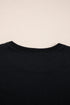 Paisley Pattern Cotton Blend Crew Neck Loose Fit Tunic Tee
