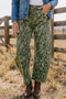 Paisley Print Bohemian Harem Denim Relaxed Jeans