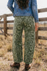 Paisley Print Bohemian Harem Denim Relaxed Jeans