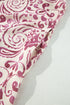 Paisley Print Notched Neck Rick Rack Tiered Mini Dress