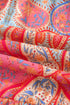 Paisley Print V Neck Short Sleeve Ruffle Bohemian Dress