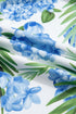 Palm Floral Print Ribbon Knot Ruffle Tiered Mini Dress