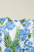 Palm Floral Print Ribbon Knot Ruffle Tiered Mini Dress