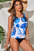 Palm Leaves Print Sleeveless Tankini Swimsuit