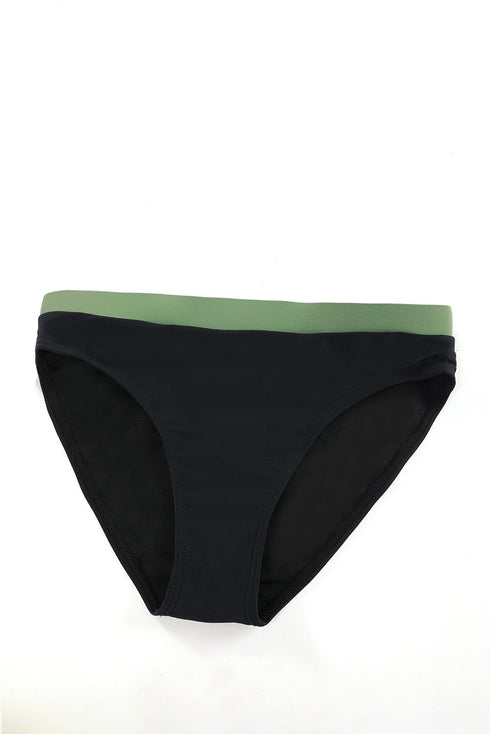 Palm Leaves Print Sleeveless Tankini Swimsuit