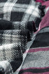 Paneled Checked Button Front Plaid Shacket