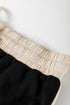 Paneled Loose Pullover And Lace Up Skort Two Piece Set