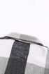 Paneled Pocketed Button Down Long Sleeve Plaid Shacket