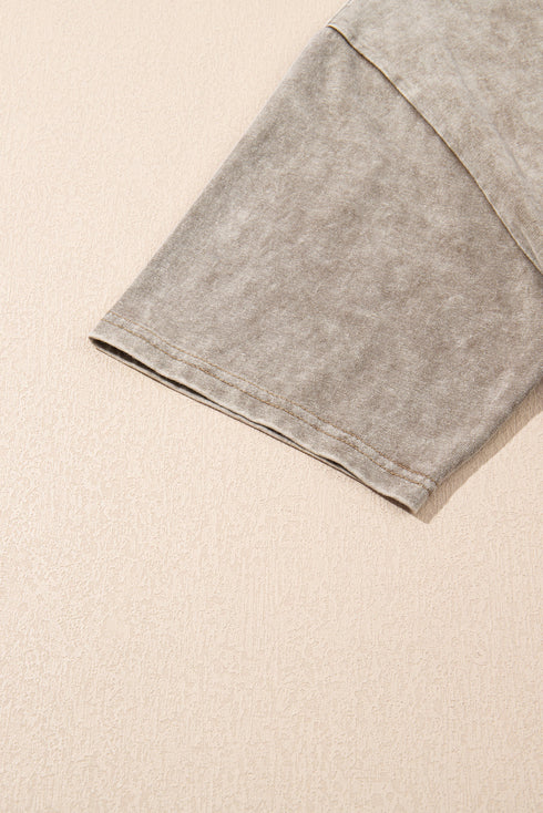 Parchment AMERICA FREE BIRD Vintage Graphic Mineral Washed Tee