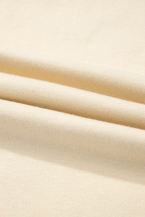 Parchment Western Burro Cactus Crew Neck Graphic Tee