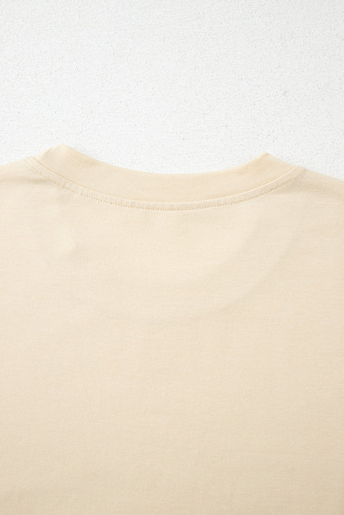 Parchment Western Burro Cactus Crew Neck Graphic Tee