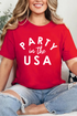 Party In The USA Graphic Short Sleeve Tee
