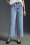 Patch Pocket Loose Straight Leg Denim Jeans