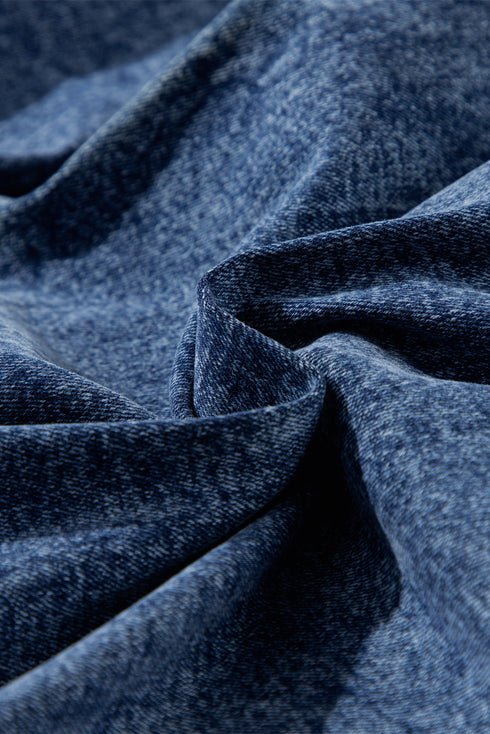 Patch Pocket Straight Leg Relaxed Fit Utility Jeans