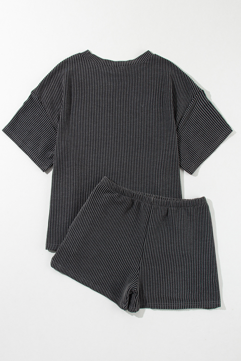 Patched Western Rodeo Graphic Corded Two Piece Set