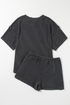 Patched Western Rodeo Graphic Corded Two Piece Set