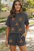 Patched Western Rodeo Graphic Corded Two Piece Set