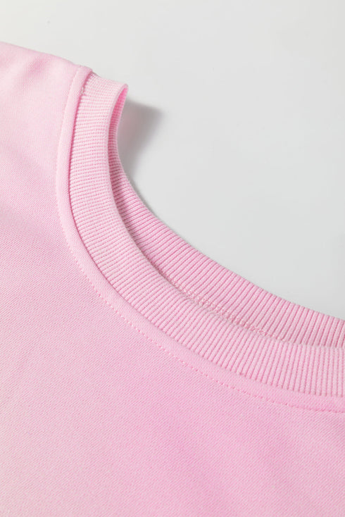 Patchwork Constructed Drop Shoulder Relaxed Fit Sweatshirt