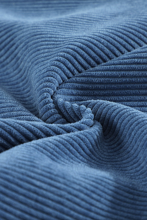 Patchwork Corduroy Buttoned Shirt Jacket