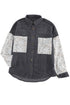 Patchwork Corduroy Buttoned Shirt Jacket