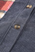 Patchwork Corduroy Buttoned Shirt Jacket
