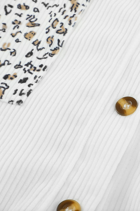 Patchwork Corduroy Buttoned Shirt Jacket