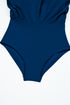 Patchwork Crossed Strap One Piece Swim Dress