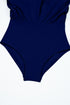 Patchwork Crossed Strap One Piece Swim Dress