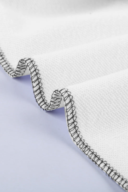 Patchwork Dropped Shoulder Sweatshirt