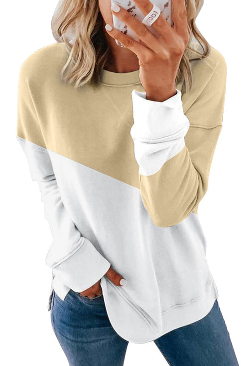Patchwork Dropped Shoulder Sweatshirt