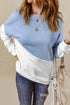 Patchwork Dropped Shoulder Sweatshirt