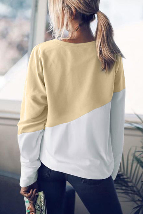 Patchwork Dropped Shoulder Sweatshirt