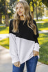 Patchwork Dropped Shoulder Sweatshirt