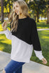 Patchwork Dropped Shoulder Sweatshirt