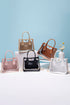 Patchwork Faux Leather Chain Strap Shoulder Bag