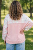 Patchwork Floral Print Long Sleeve Southern Tunic Top