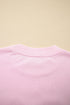 Patchwork Heart Print Oversized Crew Neck Sweatshirt