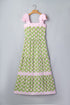 Patchwork Knot Strap Striped Detail Floral Maxi Dress