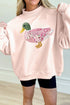 Patchwork Mallard Print Mock Neck Pullover Sweatshirt