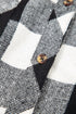 Patchwork Mixed Plaid Drawstring Hooded Shacket