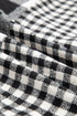 Patchwork Mixed Plaid Drawstring Hooded Shacket