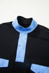 Patchwork Paneled Half Button Pullover Loungewear Short Sets