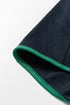 Patchwork Paneled Half Button Pullover Loungewear Short Sets