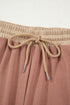 Patchwork Paneled Long Sleeve Wide Leg Pant Set