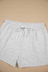 Patchwork Print Uneven Hem Pullover Shorts Loungewear