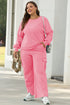Patchwork Pullover And Wide Leg Cargo Pant Set