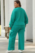 Patchwork Pullover And Wide Leg Cargo Pant Set