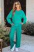 Patchwork Pullover And Wide Leg Cargo Pant Set