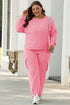 Patchwork Pullover And Wide Leg Cargo Pant Set