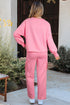 Patchwork Pullover And Wide Leg Cargo Pant Set